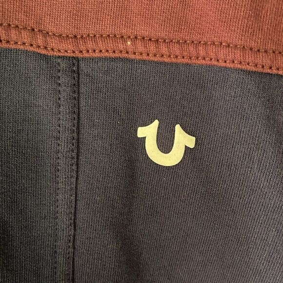 True Religion burgundy and navy zip front hoodie - Picture 7 of 7